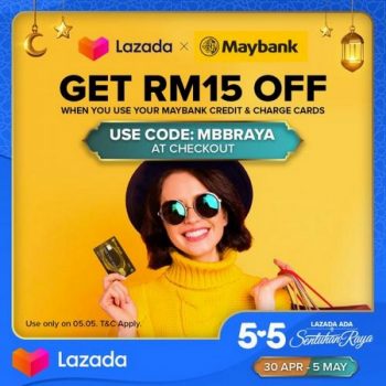 Lazada-5.5-Sale-RM15-OFF-with-Maybank-Cards-350x350 - Bank & Finance Johor Kedah Kelantan Kuala Lumpur Malaysia Sales Maybank Melaka Negeri Sembilan Online Store Others Pahang Penang Perak Perlis Putrajaya Sabah Sarawak Selangor Terengganu 