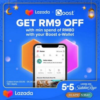 Lazada-5.5-Sale-RM9-OFF-pay-with-Boost-350x350 - Johor Kedah Kelantan Kuala Lumpur Malaysia Sales Melaka Negeri Sembilan Online Store Others Pahang Penang Perak Perlis Putrajaya Sabah Sarawak Selangor Terengganu 