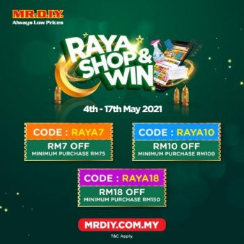 MR-DIY-Online-Hari-Raya-Promotion-350x350 - Home & Garden & Tools Johor Kedah Kelantan Kuala Lumpur Melaka Negeri Sembilan Online Store Pahang Penang Perak Perlis Promotions & Freebies Putrajaya Sabah Safety Tools & DIY Tools Sarawak Selangor Terengganu 