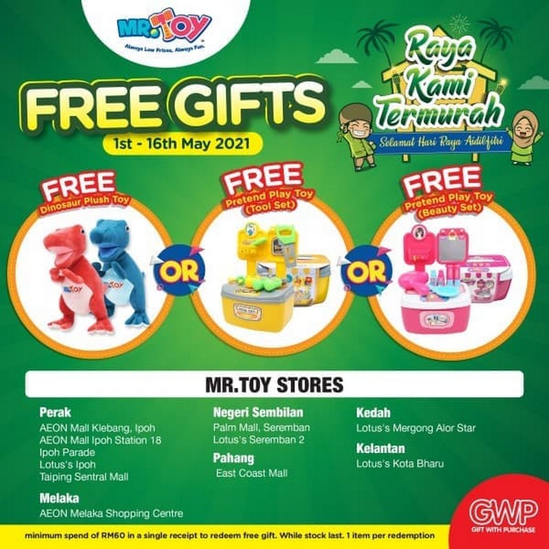 116 May 2021 MR TOY Free Gifts Promo
