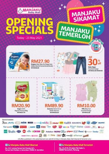Manjaku-Opening-Promotion-at-Temerloh-Sikamat-350x494 - Baby & Kids & Parenting Babycare Negeri Sembilan Pahang Promotions & Freebies 
