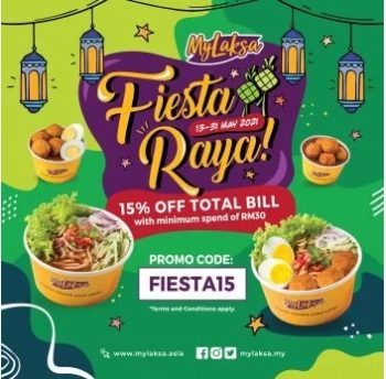 MyLaksa-Fiesta-Raya-15-Off-Promo-Code-350x344 - Beverages Food , Restaurant & Pub Johor Kedah Kelantan Kuala Lumpur Melaka Negeri Sembilan Pahang Penang Perak Perlis Promotions & Freebies Putrajaya Sabah Sarawak Selangor Terengganu 