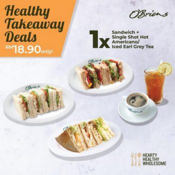 OBriens-Healthy-Takeaway-Deals-Promotion-350x350 - Beverages Food , Restaurant & Pub Johor Kedah Kelantan Kuala Lumpur Melaka Negeri Sembilan Pahang Penang Perak Perlis Promotions & Freebies Putrajaya Sabah Sarawak Selangor Terengganu 