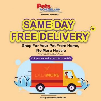 Pets-Wonderland-Free-Delivery-Promo-350x350 - Johor Kedah Kelantan Kuala Lumpur Melaka Negeri Sembilan Online Store Pahang Penang Perak Perlis Pets Promotions & Freebies Putrajaya Sabah Sarawak Selangor Sports,Leisure & Travel Terengganu 