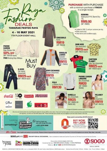 SOGO-Kuala-Lumpur-Fashion-Raya-Sale-350x494 - Kuala Lumpur Malaysia Sales Selangor Supermarket & Hypermarket 