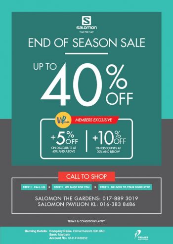 2021 Onward: Salomon End of Season Sale -