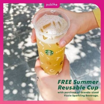 Starbucks-Free-Summer-Reusable-Cup-at-Publika-350x350 - Beverages Food , Restaurant & Pub Kuala Lumpur Promotions & Freebies Selangor 