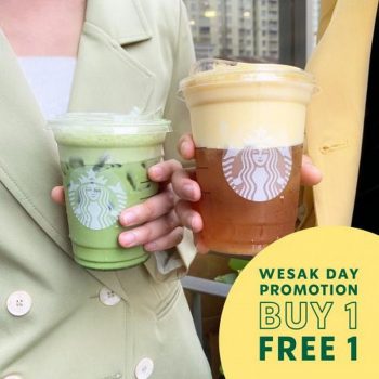 Starbucks-Wesak-Day-Buy-1-Free-1-Promotion-350x350 - Beverages Food , Restaurant & Pub Johor Kedah Kelantan Kuala Lumpur Melaka Negeri Sembilan Pahang Penang Perak Perlis Promotions & Freebies Putrajaya Sabah Sarawak Selangor Terengganu 