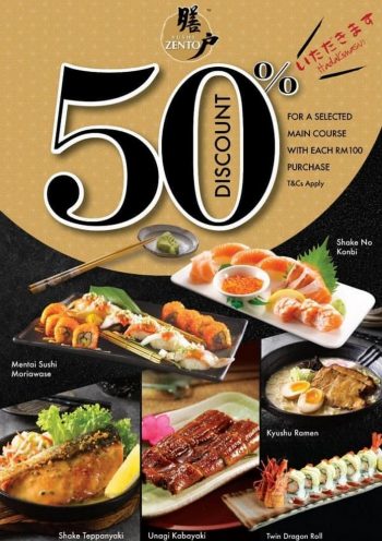 Sushi-Zento-50-off-Promo-350x496 - Beverages Food , Restaurant & Pub Johor Kedah Kelantan Kuala Lumpur Melaka Negeri Sembilan Pahang Penang Perak Perlis Promotions & Freebies Putrajaya Sabah Sarawak Selangor Terengganu 