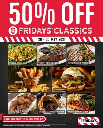 TGI-Fridays-50-Off-8-Fridays-Classics-Promo-350x438 - Beverages Food , Restaurant & Pub Johor Kedah Kelantan Kuala Lumpur Melaka Negeri Sembilan Online Store Pahang Penang Perak Perlis Promotions & Freebies Putrajaya Sabah Sarawak Selangor Terengganu 