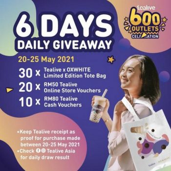 Tealive-600-Outlet-Celebration-Daily-Giveaway-Promotion-350x350 - Beverages Food , Restaurant & Pub Johor Kedah Kelantan Kuala Lumpur Melaka Negeri Sembilan Pahang Penang Perak Perlis Promotions & Freebies Putrajaya Sabah Sarawak Selangor Terengganu 