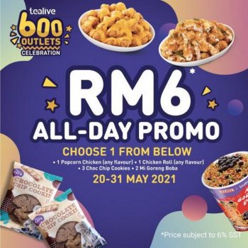 Tealive-600-Outlet-Celebration-RM6-All-Day-Promotion-350x350 - Beverages Food , Restaurant & Pub Johor Kedah Kelantan Kuala Lumpur Melaka Negeri Sembilan Pahang Penang Perak Perlis Promotions & Freebies Putrajaya Sabah Sarawak Selangor Terengganu 