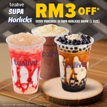 Tealive-Supa-Horlicks-Promotion-350x350 - Beverages Food , Restaurant & Pub Johor Kedah Kelantan Kuala Lumpur Melaka Negeri Sembilan Pahang Penang Perak Perlis Promotions & Freebies Putrajaya Sabah Sarawak Selangor Terengganu 