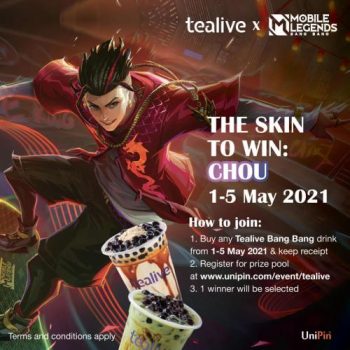 Tealive-Win-Mobile-Legends-Bang-Bang-515-Skins-Promotion-2-350x350 - Beverages Food , Restaurant & Pub Johor Kedah Kelantan Kuala Lumpur Melaka Negeri Sembilan Online Store Others Pahang Penang Perak Perlis Promotions & Freebies Putrajaya Sabah Sarawak Selangor Terengganu 