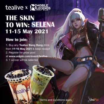 Tealive-Win-Mobile-Legends-Bang-Bang-515-Skins-Promotion-4-350x350 - Beverages Food , Restaurant & Pub Johor Kedah Kelantan Kuala Lumpur Melaka Negeri Sembilan Online Store Others Pahang Penang Perak Perlis Promotions & Freebies Putrajaya Sabah Sarawak Selangor Terengganu 