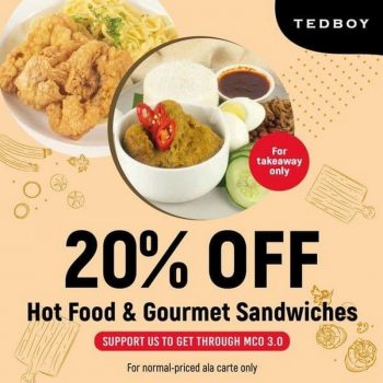 Tedboy-Bakery-20-off-Promo-350x350 - Beverages Food , Restaurant & Pub Johor Kedah Kelantan Kuala Lumpur Melaka Negeri Sembilan Pahang Penang Perak Perlis Promotions & Freebies Putrajaya Sabah Sarawak Selangor Terengganu 
