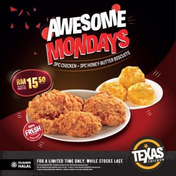 Texas-Chicken-Awesome-Mondays-Promotion-2-350x350 - Beverages Food , Restaurant & Pub Johor Kedah Kelantan Kuala Lumpur Melaka Negeri Sembilan Pahang Penang Perak Perlis Promotions & Freebies Putrajaya Sabah Sarawak Selangor Terengganu 