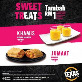 Texas-Chicken-Sweet-Treats-Promotion-350x350 - Beverages Food , Restaurant & Pub Johor Kedah Kelantan Kuala Lumpur Melaka Negeri Sembilan Pahang Penang Perak Perlis Promotions & Freebies Putrajaya Sabah Sarawak Selangor Terengganu 