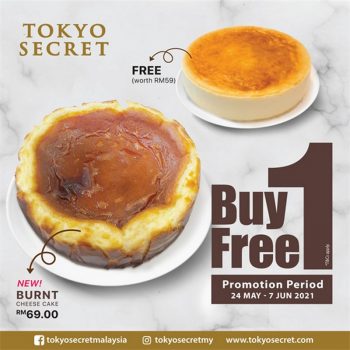 Tokyo-Secret-Buy-1-Whole-Burnt-Cheese-Cake-Free-1-Whole-Cheese-Cake-350x350 - Beverages Cake Food , Restaurant & Pub Johor Kuala Lumpur Pahang Promotions & Freebies Selangor 