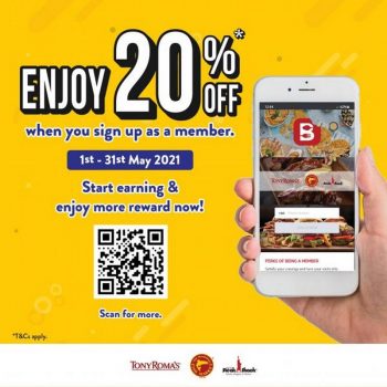 Tony-Romas-20-OFF-Promotion-with-BiteandBites-350x350 - Beverages Food , Restaurant & Pub Johor Kedah Kelantan Kuala Lumpur Melaka Negeri Sembilan Online Store Pahang Penang Perak Perlis Promotions & Freebies Putrajaya Sabah Sarawak Selangor Terengganu 