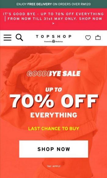 Topshop-Online-Goodbye-Sale-350x584 - Apparels Fashion Accessories Fashion Lifestyle & Department Store Johor Kedah Kelantan Kuala Lumpur Malaysia Sales Melaka Negeri Sembilan Pahang Penang Perak Perlis Putrajaya Sabah Sarawak Selangor Terengganu Warehouse Sale & Clearance in Malaysia 