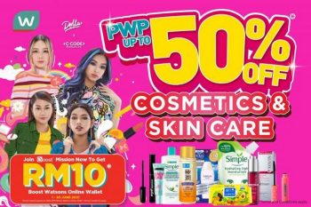 Watsons-Cosmetics-Skincare-PWP-Promotion-350x233 - Beauty & Health Cosmetics Johor Kedah Kelantan Kuala Lumpur Melaka Negeri Sembilan Online Store Pahang Penang Perak Perlis Personal Care Promotions & Freebies Putrajaya Sabah Sarawak Selangor Skincare Terengganu 