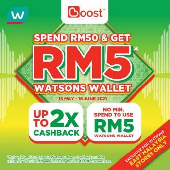 Watsons-Free-RM5-Watsons-Wallet-Promotion-with-Boost-350x350 - Beauty & Health Cosmetics Health Supplements Others Personal Care Promotions & Freebies Sabah Sarawak 