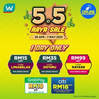 Watsons-Online-5.5-Raya-Sale-350x350 - Beauty & Health Cosmetics Health Supplements Johor Kedah Kelantan Kuala Lumpur Malaysia Sales Melaka Negeri Sembilan Online Store Pahang Penang Perak Perlis Personal Care Putrajaya Sabah Sarawak Selangor Skincare Terengganu 