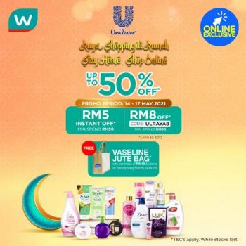 Watsons-Online-Unilever-Brand-Day-Sale-350x350 - Beauty & Health Cosmetics Health Supplements Johor Kedah Kelantan Kuala Lumpur Malaysia Sales Melaka Negeri Sembilan Online Store Pahang Penang Perak Perlis Personal Care Putrajaya Sabah Sarawak Selangor Skincare Terengganu 