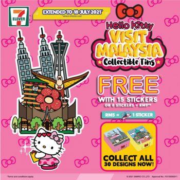 7-Eleven-Hello-Kitty-Collectible-Tins-Promo-350x350 - Promotions & Freebies Sarawak Supermarket & Hypermarket 