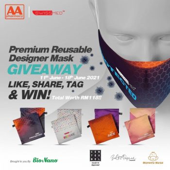 AA-Pharmacy-Swissmed-Premium-Reusable-Mask-Giveaway-350x350 - Beauty & Health Events & Fairs Health Supplements Johor Kedah Kelantan Kuala Lumpur Melaka Negeri Sembilan Online Store Pahang Penang Perak Perlis Personal Care Putrajaya Sabah Sarawak Selangor Terengganu 