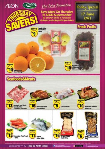 AEON-Supermarket-Thursday-Savers-Promotion-350x494 - Johor Kedah Kelantan Kuala Lumpur Melaka Negeri Sembilan Online Store Pahang Penang Perak Perlis Promotions & Freebies Putrajaya Sabah Sarawak Selangor Supermarket & Hypermarket Terengganu 