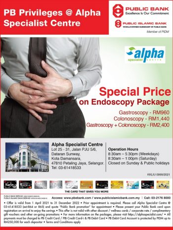 Alpha-Specialist-Centre-Endoscopy-Package-Promo-with-Public-Bank-Privileges-350x464 - Bank & Finance Beauty & Health Health Supplements Promotions & Freebies Public Bank Selangor 