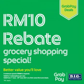 B.I.G.-RM10-Rebate-Promo-with-GrabPay-350x350 - Johor Kedah Kelantan Kuala Lumpur Melaka Negeri Sembilan Pahang Penang Perak Perlis Promotions & Freebies Putrajaya Sabah Sarawak Selangor Supermarket & Hypermarket Terengganu 