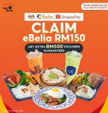 Boat-Noodle-ShopeePay-eBelia-RM5-Discount-Promotion-350x364 - Beverages Food , Restaurant & Pub Johor Kedah Kelantan Kuala Lumpur Melaka Negeri Sembilan Pahang Penang Perak Perlis Promotions & Freebies Putrajaya Sabah Sarawak Selangor Terengganu 