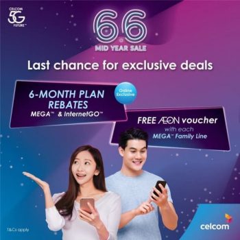 Celcom-Mid-Year-Sale-350x350 - Electronics & Computers Internet & Communication IT Gadgets Accessories Johor Kedah Kelantan Kuala Lumpur Malaysia Sales Melaka Mobile Phone Negeri Sembilan Online Store Pahang Penang Perak Perlis Putrajaya Sabah Sarawak Selangor Terengganu 