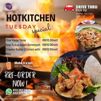 Corus-Hotel-HotKitchen-Tuesday-Special-1-350x350 - Beverages Food , Restaurant & Pub Hotels Kuala Lumpur Promotions & Freebies Selangor Sports,Leisure & Travel 