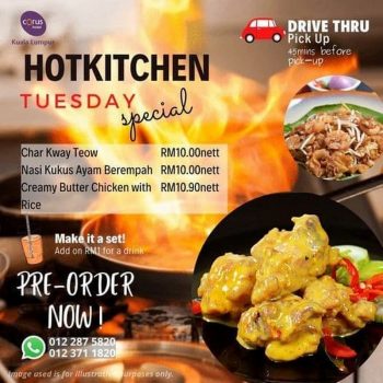 Corus-Hotel-HotKitchen-Tuesday-Special-350x350 - Beverages Food , Restaurant & Pub Hotels Kuala Lumpur Promotions & Freebies Selangor Sports,Leisure & Travel 