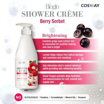 Cosway-Bioglos-Shower-Creme-Hexagon-Aroma-Spa-3-Promotion-1-350x350 - Beauty & Health Johor Kedah Kelantan Kuala Lumpur Melaka Negeri Sembilan Pahang Penang Perak Perlis Personal Care Promotions & Freebies Putrajaya Sabah Sarawak Selangor Terengganu 