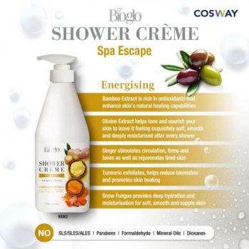 Cosway-Bioglos-Shower-Creme-Hexagon-Aroma-Spa-3-Promotion-3-350x350 - Beauty & Health Johor Kedah Kelantan Kuala Lumpur Melaka Negeri Sembilan Pahang Penang Perak Perlis Personal Care Promotions & Freebies Putrajaya Sabah Sarawak Selangor Terengganu 