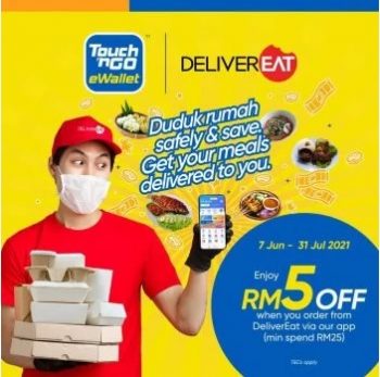 DeliverEat-Extra-RM5-Off-with-TNG-350x347 - Beverages Food , Restaurant & Pub Johor Kedah Kelantan Kuala Lumpur Melaka Negeri Sembilan Online Store Pahang Penang Perak Perlis Promotions & Freebies Putrajaya Sabah Sarawak Selangor Terengganu 