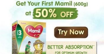 Dumex-Mamil-50-off-Promo-350x182 - Baby & Kids & Toys Johor Kedah Kelantan Kuala Lumpur Melaka Milk Powder Negeri Sembilan Online Store Pahang Penang Perak Perlis Promotions & Freebies Putrajaya Sabah Sarawak Selangor Terengganu 