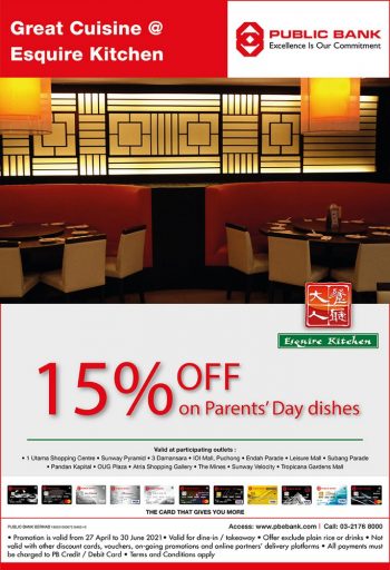 Esquire-Kitchen-Parents-Day-Privileges-with-Public-Bank-350x512 - Bank & Finance Beverages Food , Restaurant & Pub Kuala Lumpur Promotions & Freebies Public Bank Selangor 