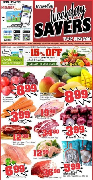 Everrise-Weekday-Savers-Promo-326x625 - Promotions & Freebies Sarawak Supermarket & Hypermarket 