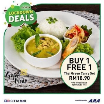 Gajah-Mada-Lockdown-Deals-on-CITTA-Mall-350x350 - Beverages Food , Restaurant & Pub Promotions & Freebies Selangor 