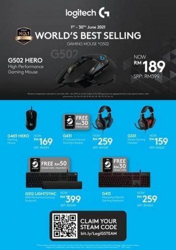 Gamers-Hideout-Logitech-350x495 - Computer Accessories Electronics & Computers IT Gadgets Accessories Johor Kedah Kelantan Kuala Lumpur Melaka Negeri Sembilan Pahang Penang Perak Perlis Promotions & Freebies Putrajaya Sabah Sarawak Selangor Terengganu 