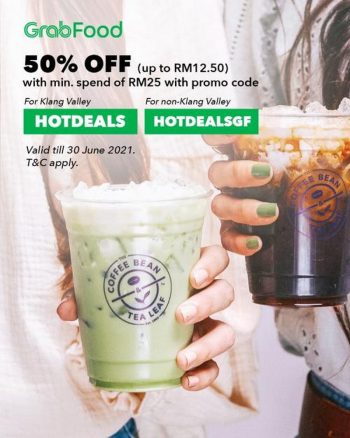 GrabFood-Coffee-Bean-Promo-350x438 Now till 30 Jun 2021: GrabFood Coffee Bean Promo