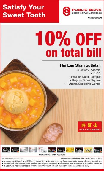 Hui-Lau-Shan-10-off-Promo-with-Public-Bank-Privileges-350x577 - Bank & Finance Beverages Food , Restaurant & Pub Kuala Lumpur Promotions & Freebies Public Bank Selangor 