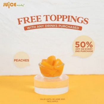 Juice-Works-Free-Toppings-Promo-350x350 - Beverages Food , Restaurant & Pub Johor Kedah Kelantan Kuala Lumpur Melaka Negeri Sembilan Online Store Pahang Penang Perak Perlis Promotions & Freebies Putrajaya Sabah Sarawak Selangor Terengganu 