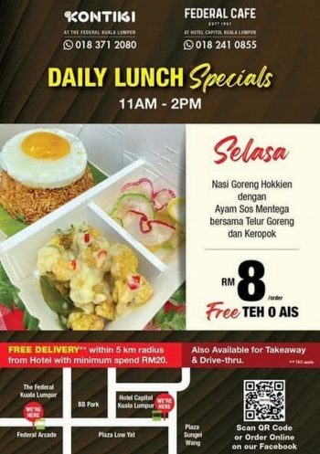 Kontiki-Restaurant-Daily-Lunch-Special-350x497 - Beverages Food , Restaurant & Pub Kuala Lumpur Promotions & Freebies Selangor 